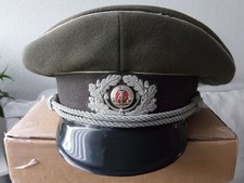 SCHIRMMÜTZE (Gr. 57 ) von 1969 .! * GESTICKTER KOKARDE *-* OFFIZIER * -  NVA/DDR