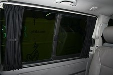 Gardinen Vorhänge für VW T5 T6 Multivan Caravelle Kurzer Radstand Weinrot717-2