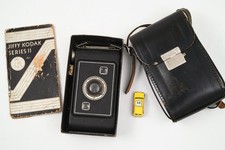 Kodak Jiffy Series II, film size 620, Twindar lens, mit OVP und Ledertasche