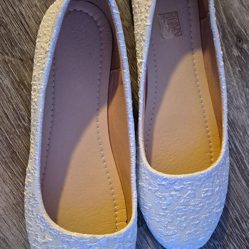 Neu damen ballerinas weiß - neu,