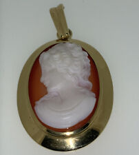 Anhänger  Kamee Carneol 14 Kt. (585/ 1000) 15,19  g.