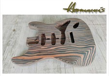 Strat one Piece Zebrano Wood