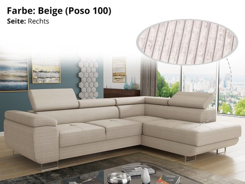 Ecksofa caris schlaffunktion - ecksofa,