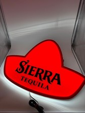 Sierra Tequila Leuchtreklame Sombrero Werbeschild zum aufhängen Acrylglas LED