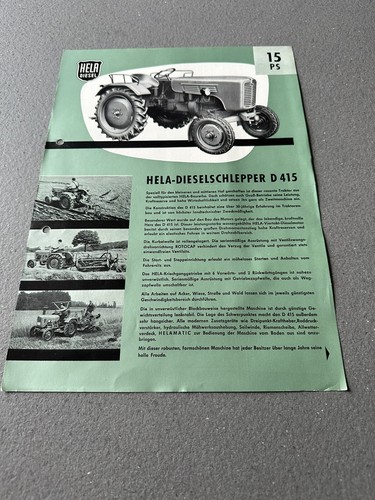 Original hela diesel schlepper - original,