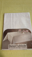 Damast - Tischdecke weiß NEU