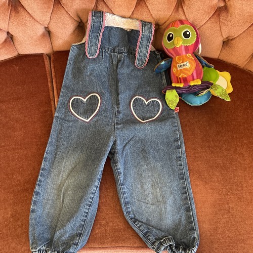 Latzhose jeans baby mädchen - latzhose,