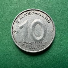 10 Pfennig 1950 A DDR Deutsche Demokratische Republik KM# 3