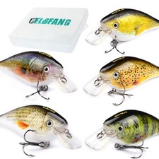 ✅ELBFANG Crankbait Wobbler Kunstköder Set zum Angeln für Hecht Barsch Forelle