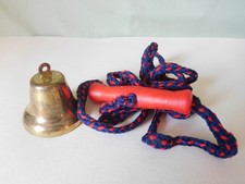 Schlittenleine mit Glöckchen Glocke Rodelzubehör Zugseil NEU Schlittenseil