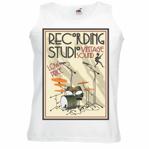 Tank top recording - top, studio