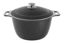 Aluguß Koch-Topf Kazan Kasan 6 L Liter Deko Beschichtung Schwarz Asia Wok Kessel