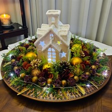 Adventskranz Adventsgesteck Tischdekoration Weihnachtsgesteck