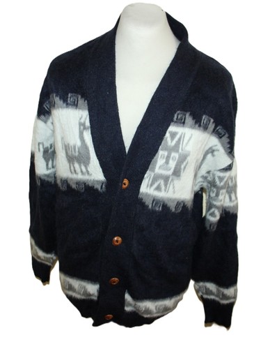 Alpaka strickjacke lamas - strickjacke,