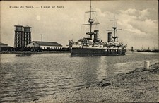 Ak Suez Ägypten, Suezkanal