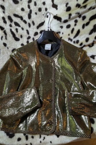 Damen jacke gold festlich gr - ,