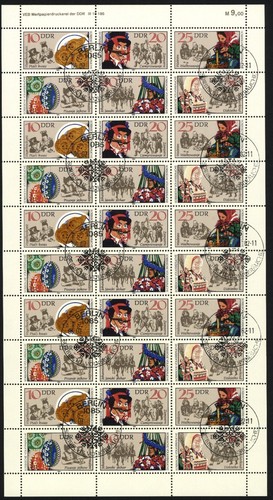 Ddr zusammendruckbogen - ddr,
