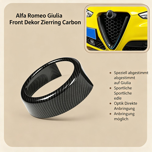 Carbon zierring emblem passend - emblem,
