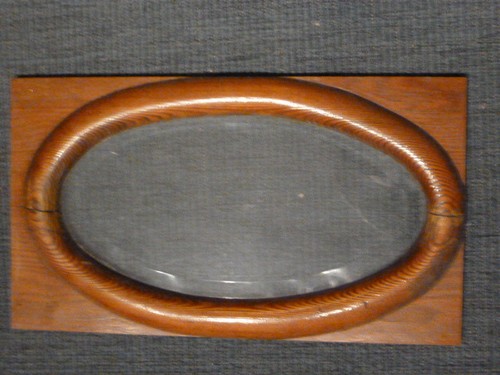 Ovales fensterglas mit - fensterglas,