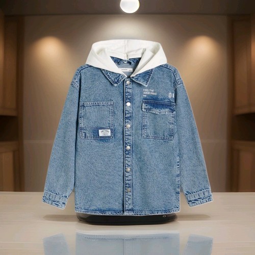 Jeanshemd mit kapuze - mit,
