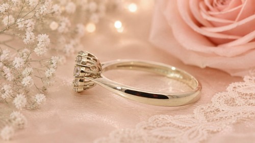 Halo ring gold - ring, karat