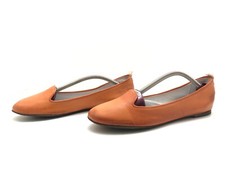 Gidigio Damen Halbschuhe Gr. 38,5 Ballerina Slipper Freizeitschuh Komfort Orange