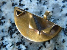 Brosche Alt Gold  ? Farbig mit Stein ? Schmuck Hochzeit Trachten Kunst Selten