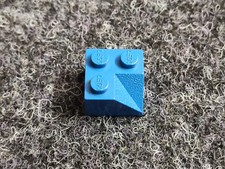 Lego 1 x 3046a Schrägstein 2 x 2 blau Dachstein 45 doppelkonkav mit Innenecken