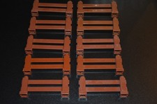 LEGO® DUPLO - 10 x Zaun Zaunteile Zäune Koppelzaun Absperrung Gartenzaun - braun