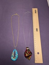 2x Kette original Murano Glas