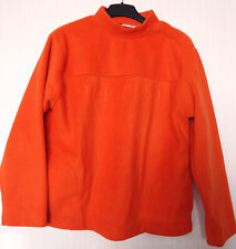 wunderschöner IDENTIC Fleece Pullover Gr. M / 40-42 orange