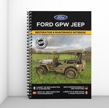 FORD GPW JEEP : Restaurierungsnotizbuch & Wartung - KOSTENLOS VERSAND
