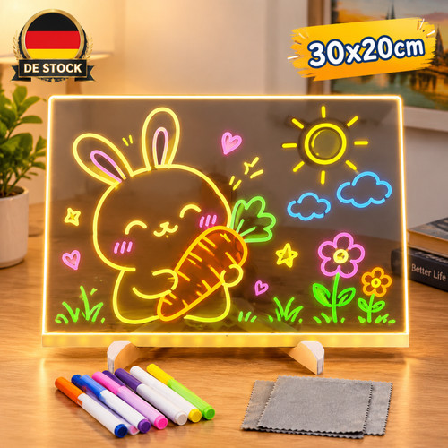 Notiztafel led zeichenbrett - led,
