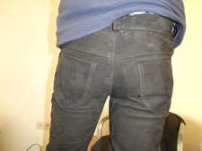 Lederjeans Motorradlederhose