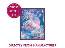 RIOLIS gezähltes Kreuzstich-Set 0024 PT Einhorn. Kreatur im Märchenwald