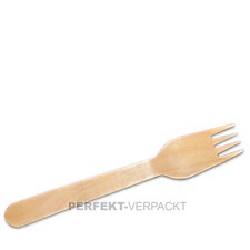 100 Gabeln 16cm aus Holz Gabel