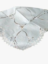 Tischdecke weiß rund eckig