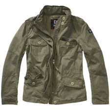 Brandit Damen Britannia Feld Jacke Warm Wandern Mantel Baumwolle Parka Olive