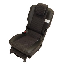 Sitz 2. Reihe links Renault Grand Scenic III Rücksitz Teilleder schwarz