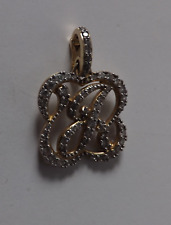 Vintage 925 Sterlingsilber Anhänger Varioclip Diamonique Steine besetzt 5,9 g