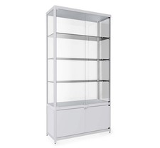 Glasvitrine mit Unterschrank