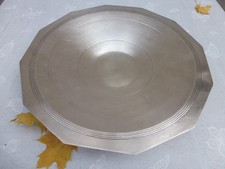 Große Tafelaufsatz Art Deco Obstschale versilbert Punziert Frankreich Ø 32 cm