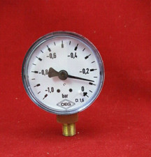Vakuummeter -1 bis 0 bar 1/8" Unterdruckmanometer Pumpenprüfkoffer Ölpumpe ø50mm