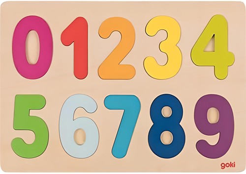 Gw64a0 einlegepuzzle zahlen - zahlen, 0