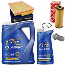 Motoröl Set Filter 10W-40 6