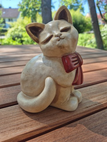 Keramikkatze von lene thun - keramikkatze,
