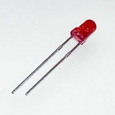 [25x] Light Bulb Emitting Diode LED Ø 3mm Red 2-Pin