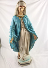 Große sehr schöne Figur Madonna, Maria mit Schlange, wohl alter Gipsguss? TOP