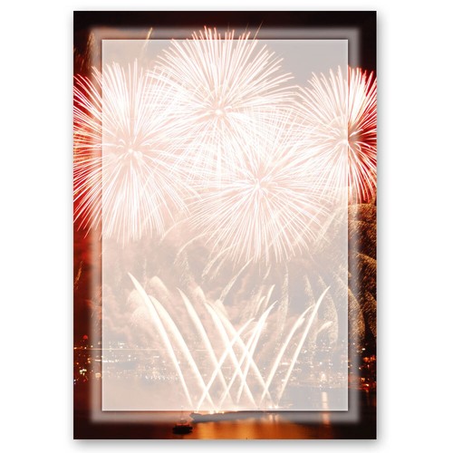 Motiv briefpapier feuerwerk - motiv-briefpapier,