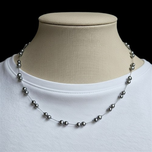 Vintage graue zuchtperlen - vintage,